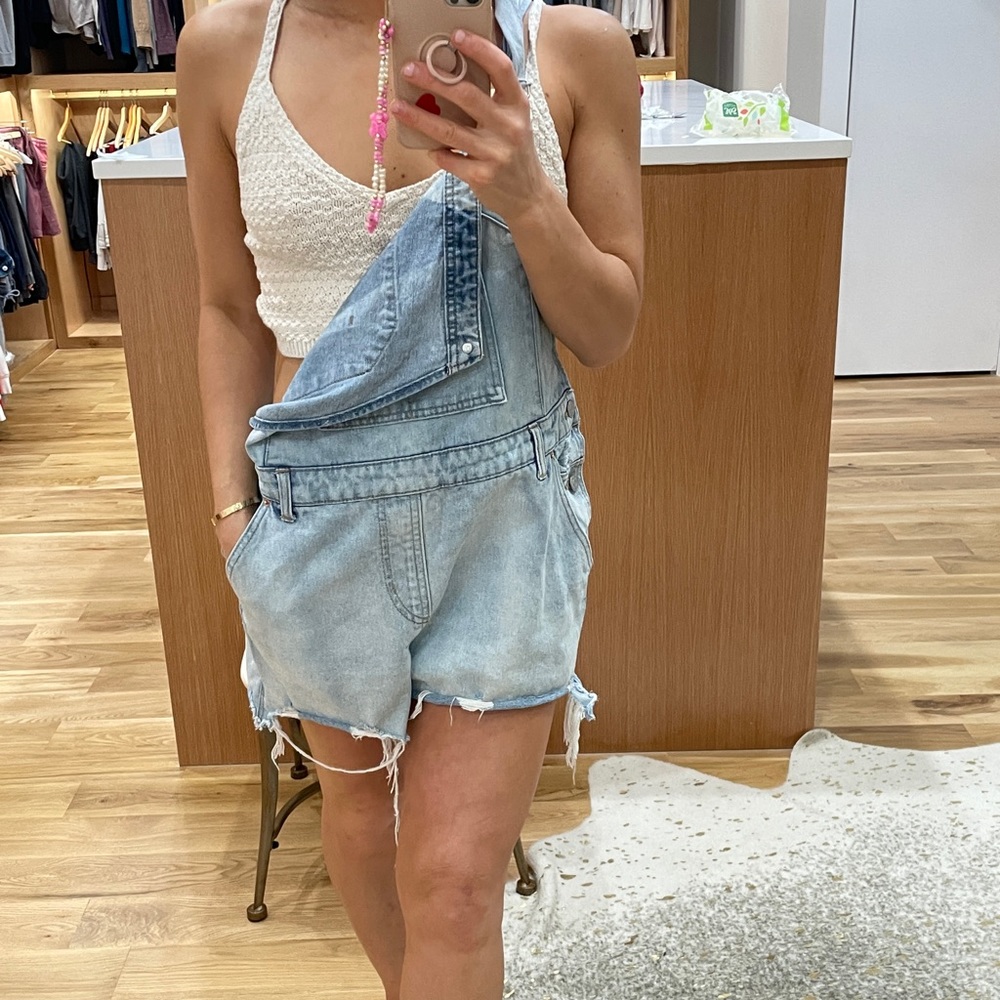 Cute Overall & Crop Top Set